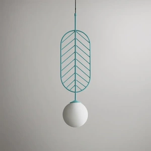 Изображение Подвесной Светильник Leaf C Голубой By Imperiumloft