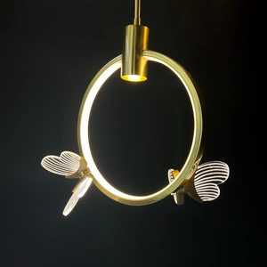 Изображение Подвесной Светильник Babetta Ring 1 L280 Brass 4000К By Imperiumloft