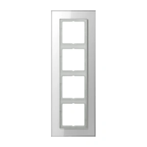 Изображение Рамка на 4 поста LS plus стекло белое LSP984GLWW Jung
