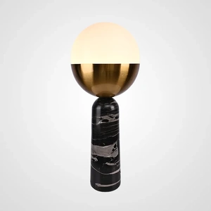 Изображение Настольная Лампа Marble Globe Black By Imperiumloft
