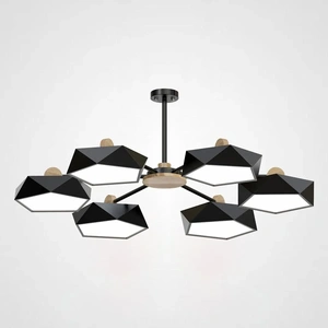 Изображение Подвесная Люстра Geometric Ch 6 Черная By Imperiumloft