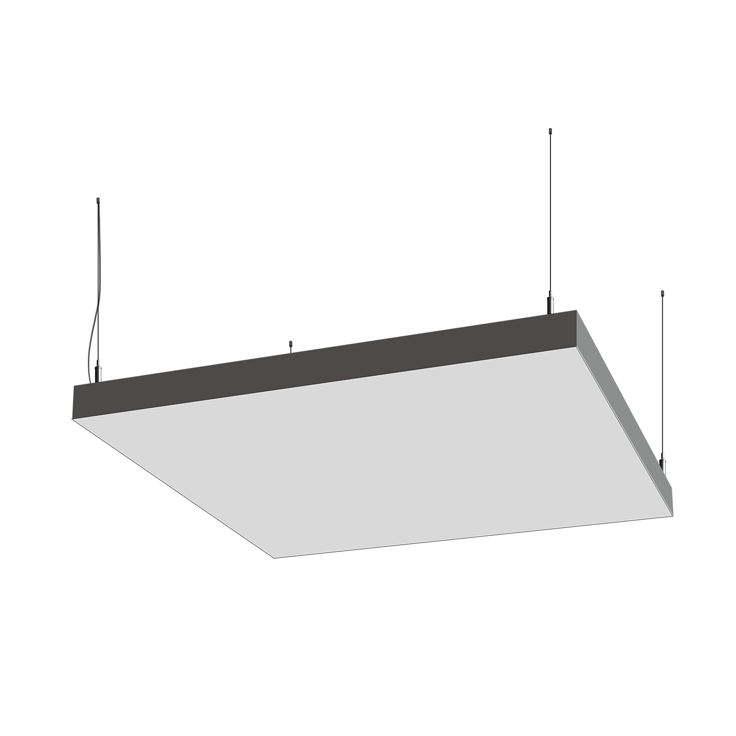 Cветодиодный фигурный светильник MS-BOX Квадрат 1300mm 220W 3000/4000/6000K - Изображение