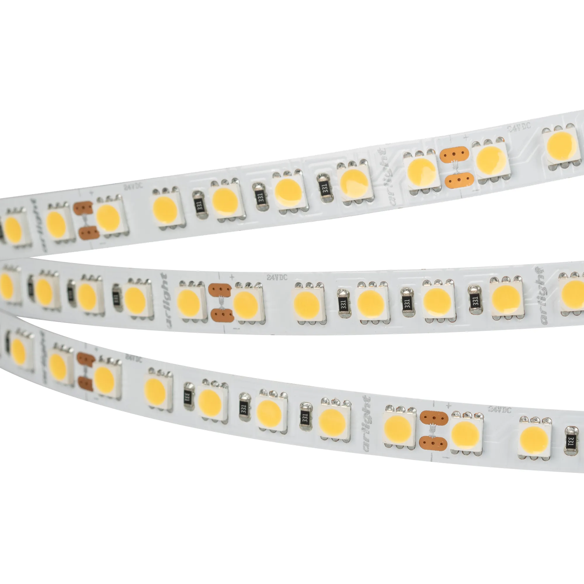 Лента светодиодная RT 6-5050-96 24V Warm2700 3x (480 LED) (Arlight, 23 Вт/м, IP20) - Изображение