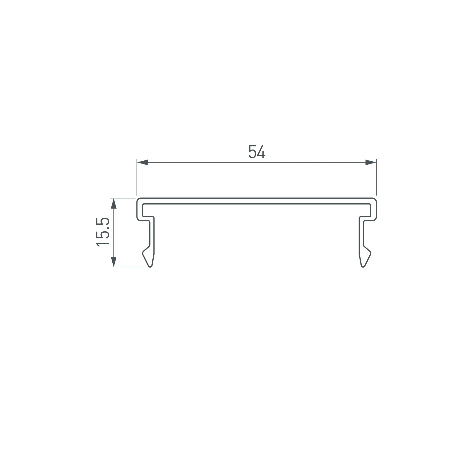 Экран SL-LINIA55-FANTOM-EDGE-2000 Frost (Arlight, Пластик) - Изображение