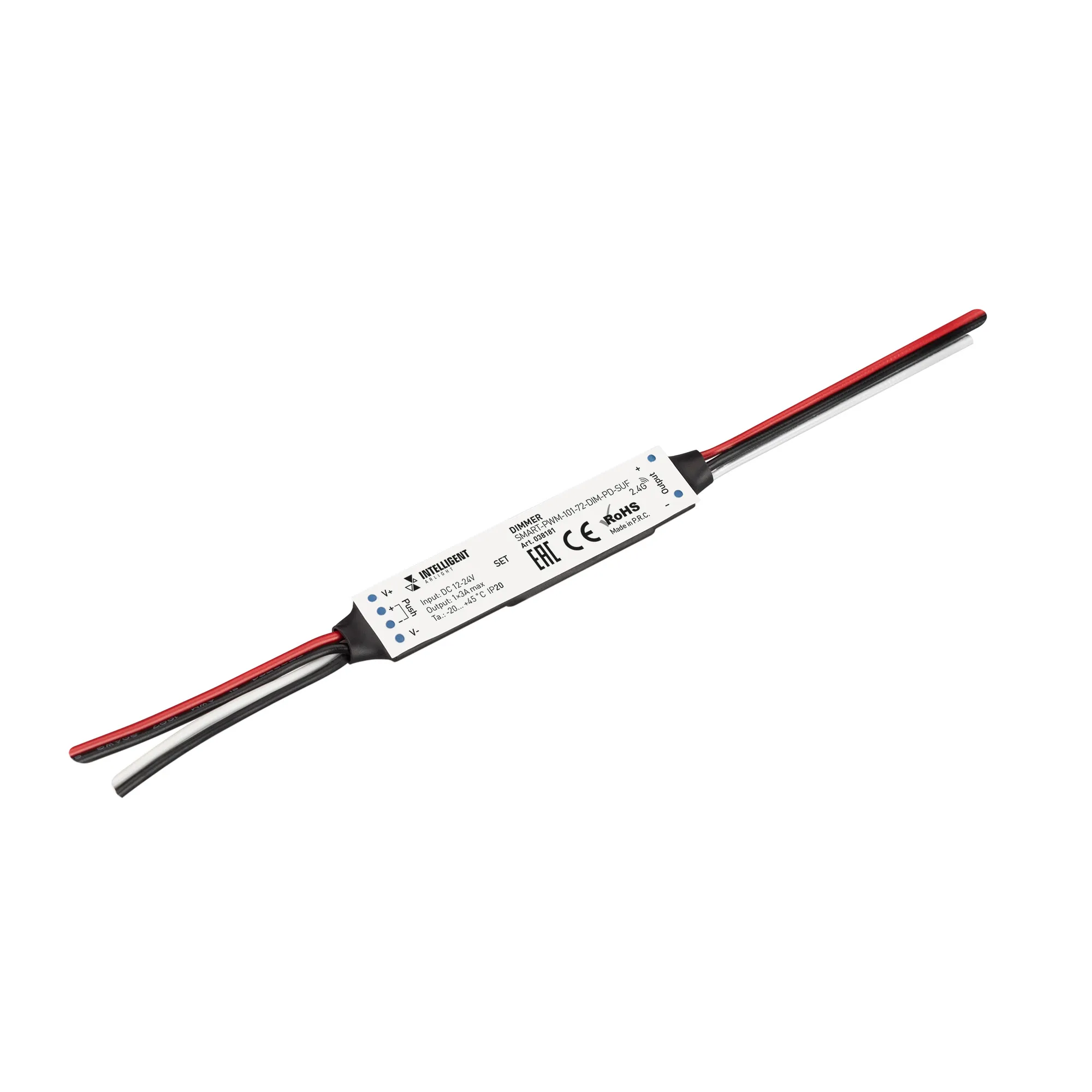 INTELLIGENT ARLIGHT Диммер SMART-PWM-101-72-DIM-PD-SUF (12-24V, 1x3A, SS, 2.4G) (IARL, Пластик) - Изображение