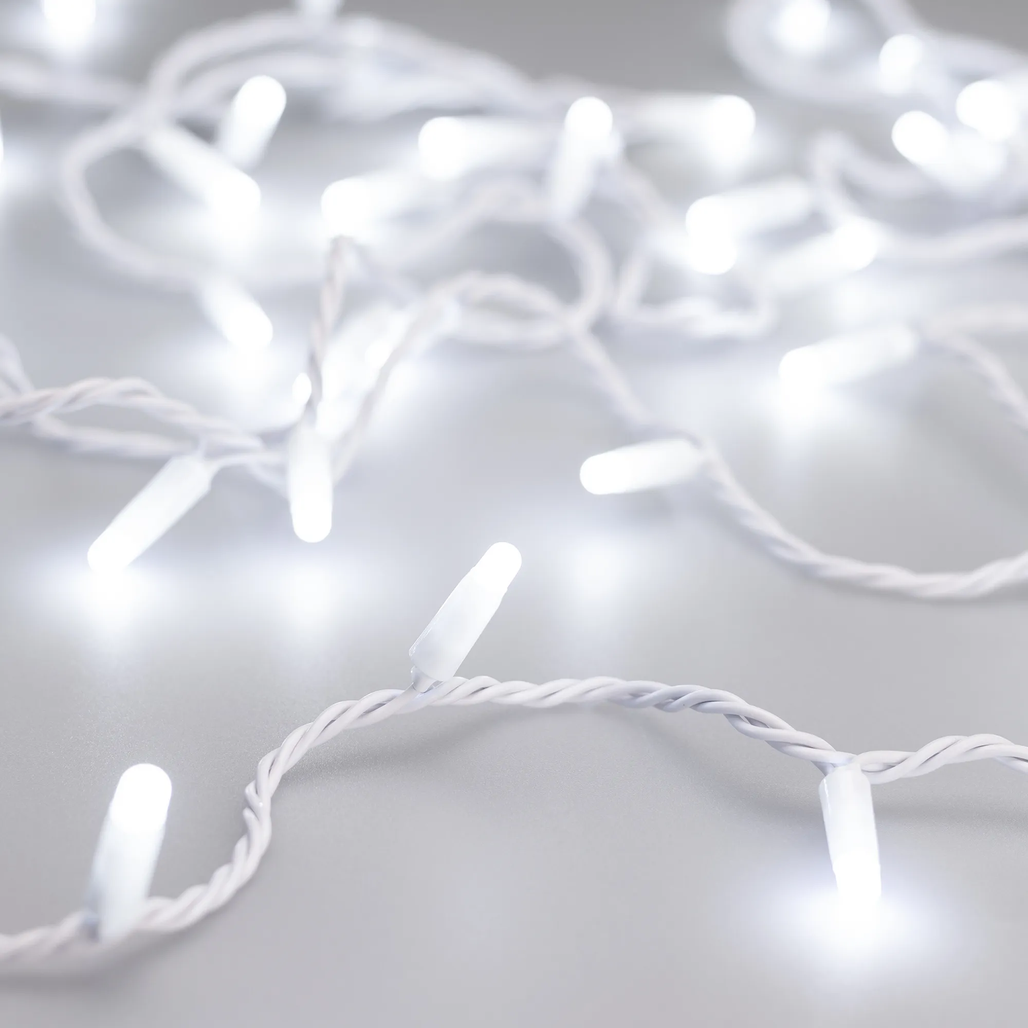 Светодиодная гирлянда ARD-STRING-CLASSIC-1000-WHITE-100LED-MILK-PULSE White (230V, 7W) (Ardecoled, IP65) - Изображение