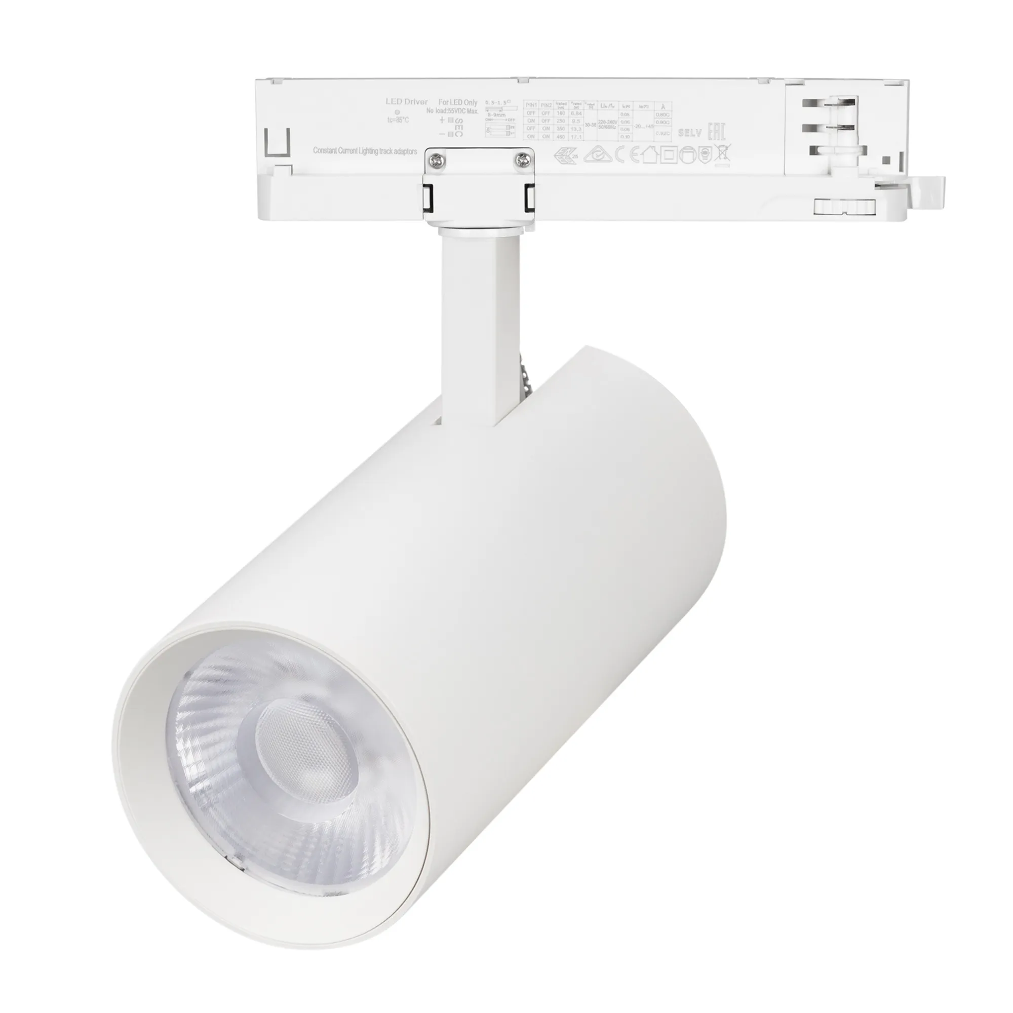 Светильник LGD-GERA-4TR-R90-30W Warm3000 (WH, 15 deg, 230V) (Arlight, IP20 Металл, 5 лет) - Изображение