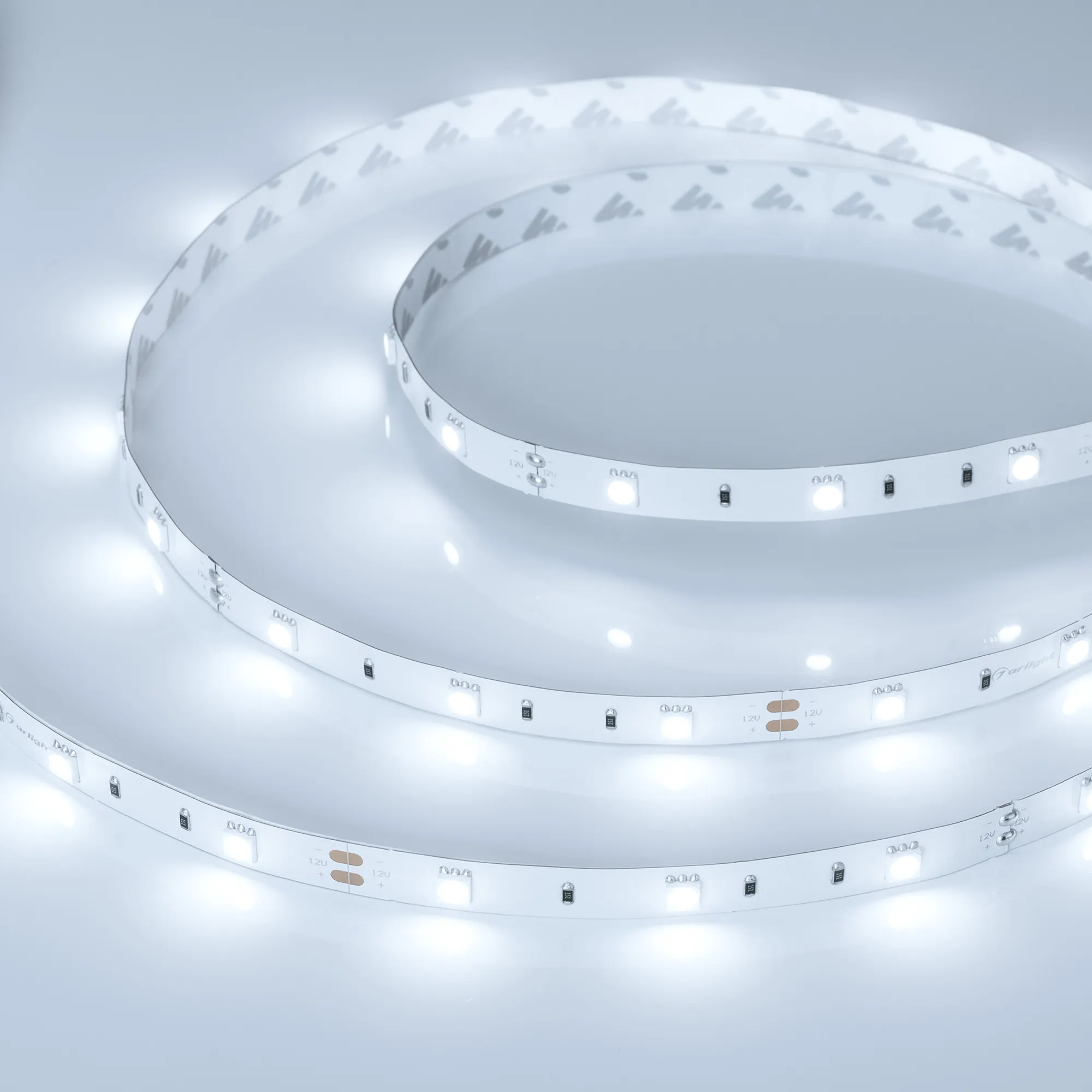 Лента светодиодная RT 2-5000 12V White6000 (5060, 150 LED, LUX) (Arlight, 7.2 Вт/м, IP20) - Изображение