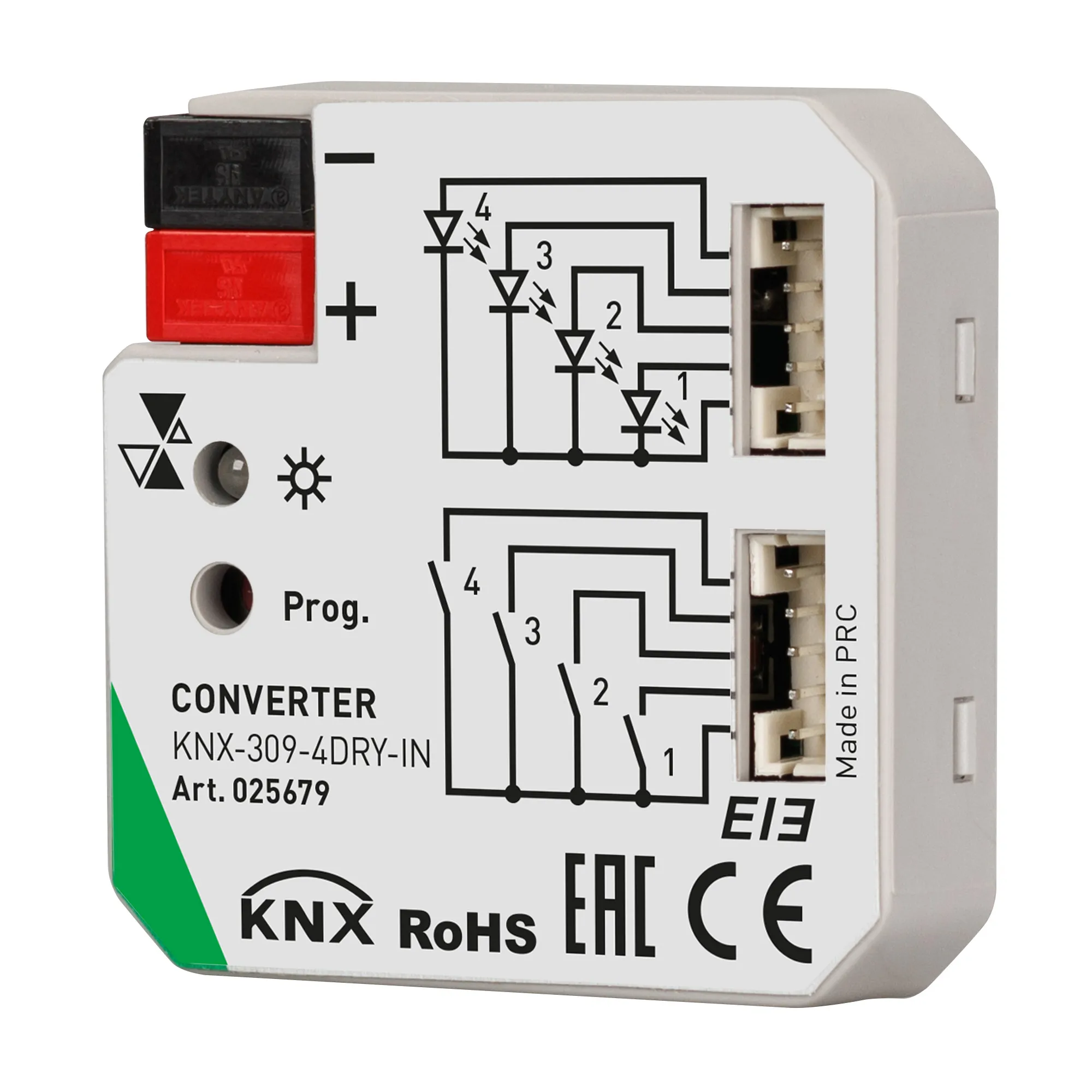 INTELLIGENT ARLIGHT Конвертер KNX-309-4DRY-IN (BUS) (IARL, IP20 Пластик, 2 года) - Изображение