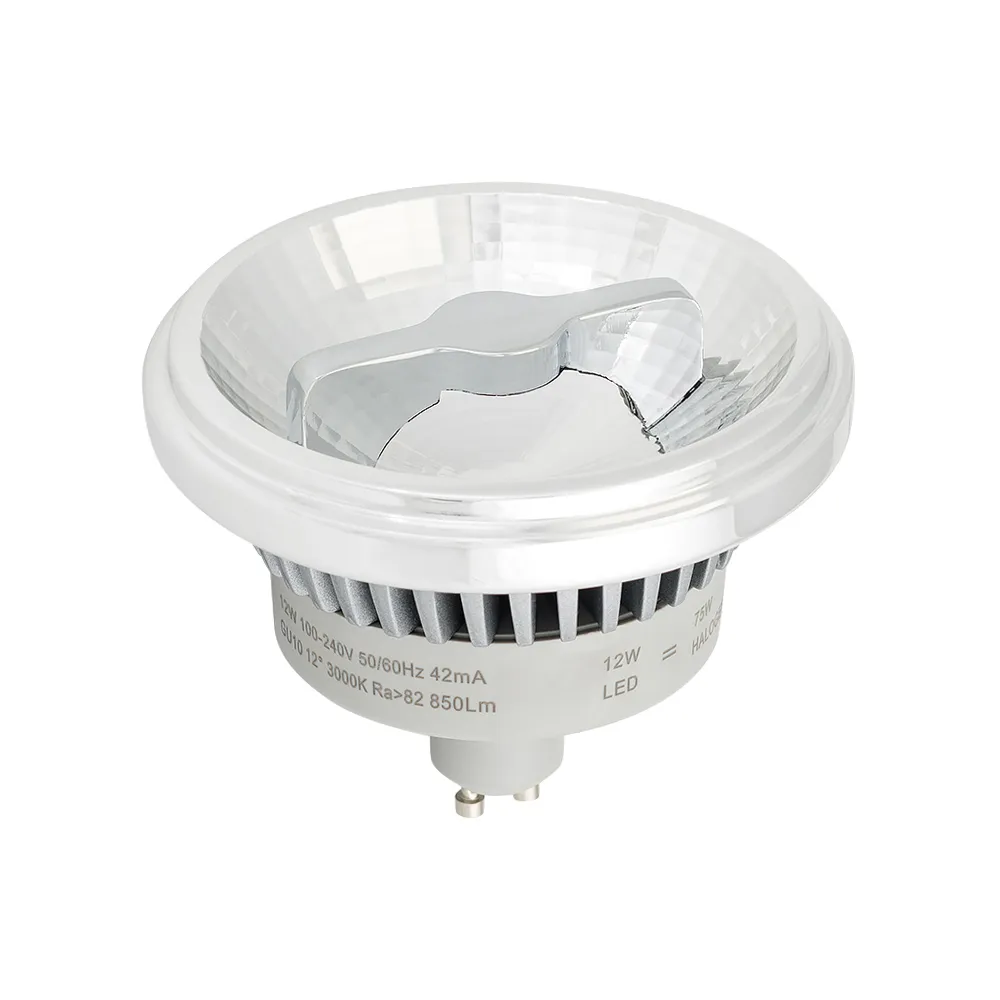 Лампа AR111-FORT-GU10-12W-DIM Warm3000 (Reflector, 24 deg, 230V) (Arlight, Металл) - Изображение