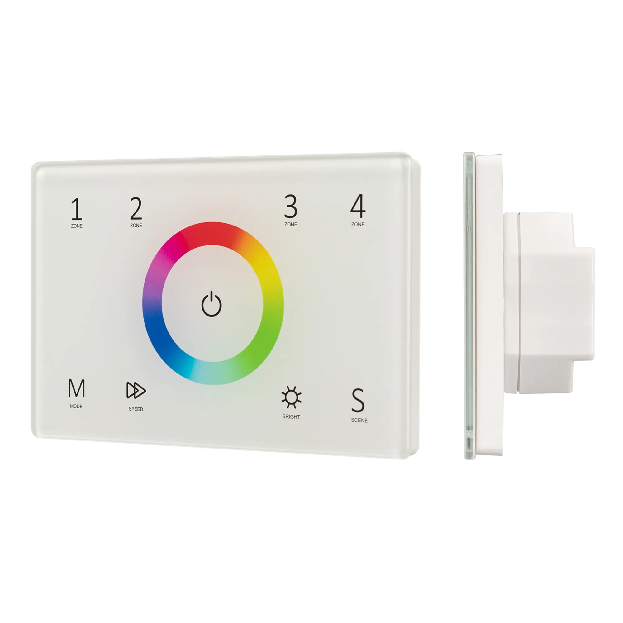 Панель Sens SMART-P83-RGB White (230V, 4 зоны, 2.4G) (Arlight, IP20 Пластик, 5 лет) - Изображение