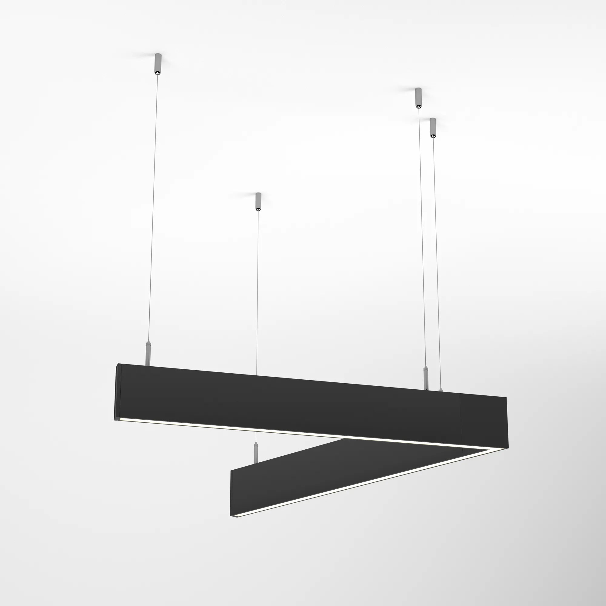 Светильник ALT-LINEAIR-ANGLE-60-FLAT-UPDOWN-DIM-700x605-55W Warm3000 (BK, 100 deg, 230V) (Arlight, IP20 Металл, 3 года) - Изображение