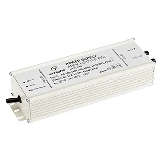 Блок питания ARPV-LG12150-PFC (12V, 12.5A, 150W) (Arlight, IP67 Металл, 5 лет) - Изображение
