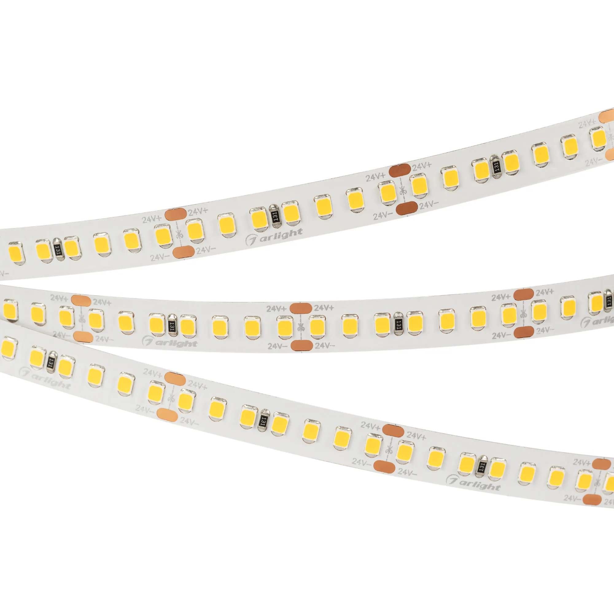 Лента светодиодная RT 2-5000 24V White6000 3x (2835, 840 LED, LUX) (Arlight, 17 Вт/м, IP20) - Изображение