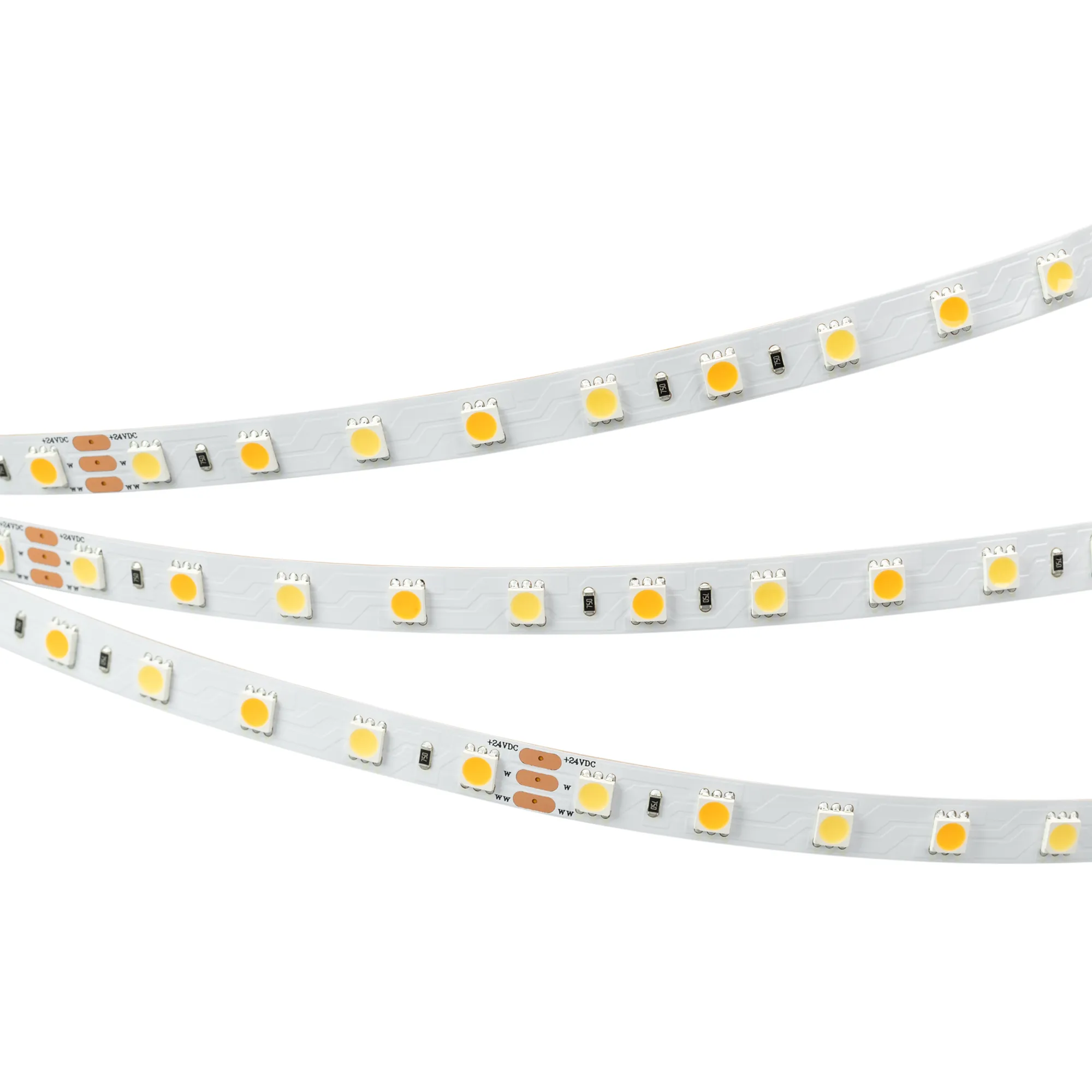 Лента светодиодная RT 6-5000 24V White-MIX 2x (5060, 60 LED/m, LUX) (Arlight, Изменяемая ЦТ) - Изображение