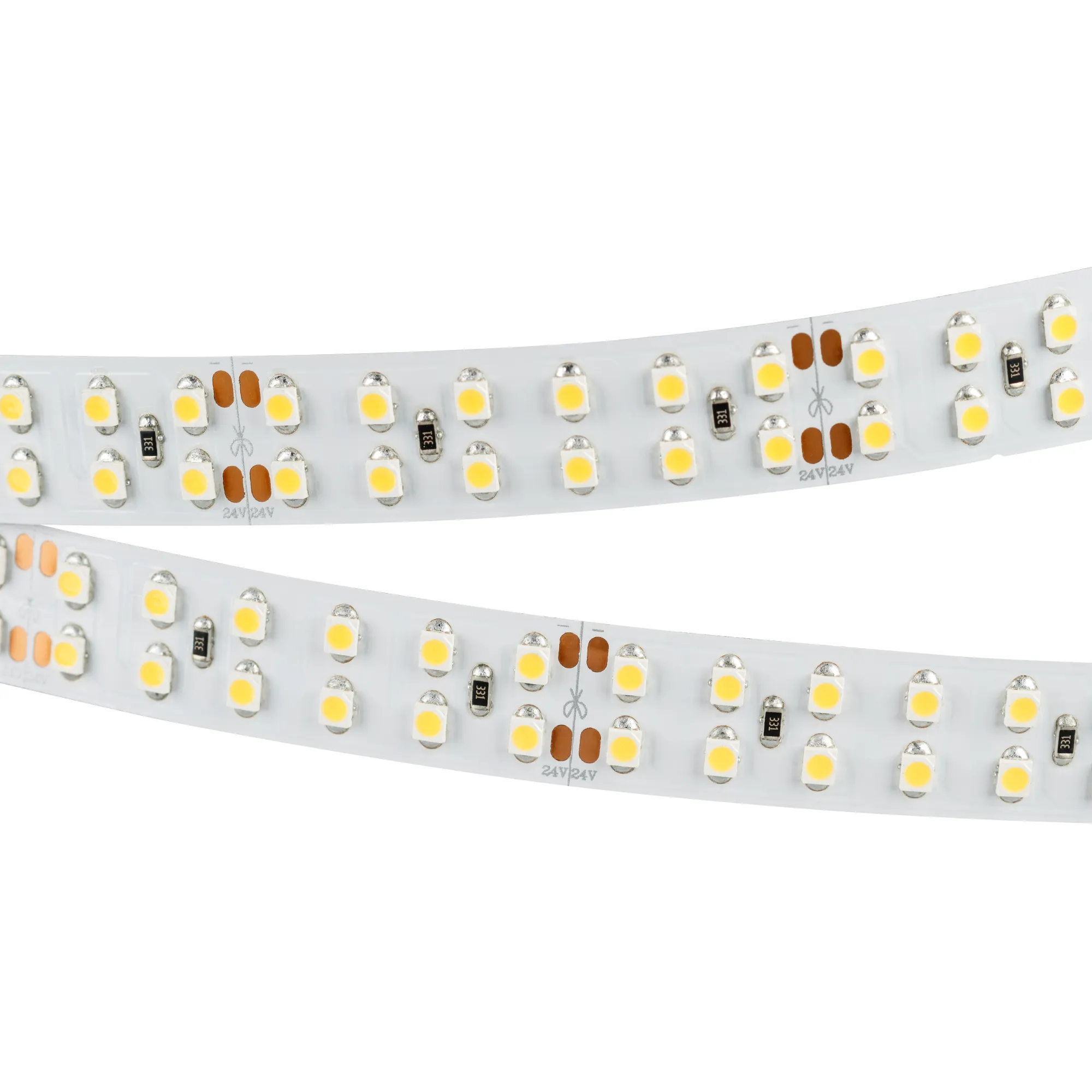 Лента светодиодная RT 2-5000 24V White6000 2x2 (3528, 1200 LED, LUX) (Arlight, 19.2 Вт/м, IP20) - Изображение