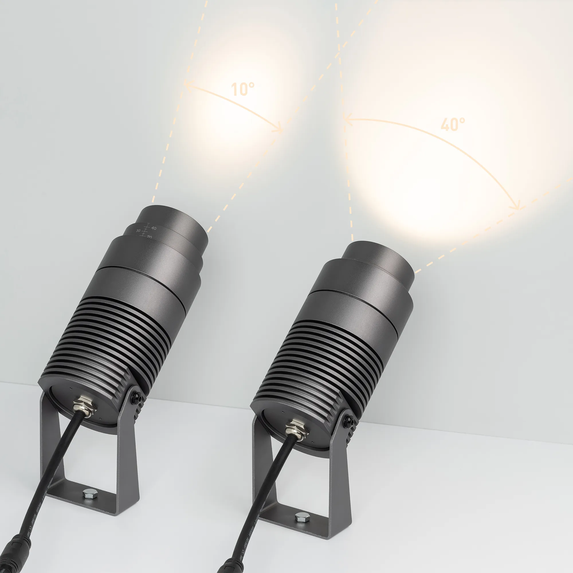 Светильник ALT-RAY-ZOOM-R75-18W Warm3000 (DG, 10-40 deg, 230V) (Arlight, IP67 Металл, 3 года) - Изображение