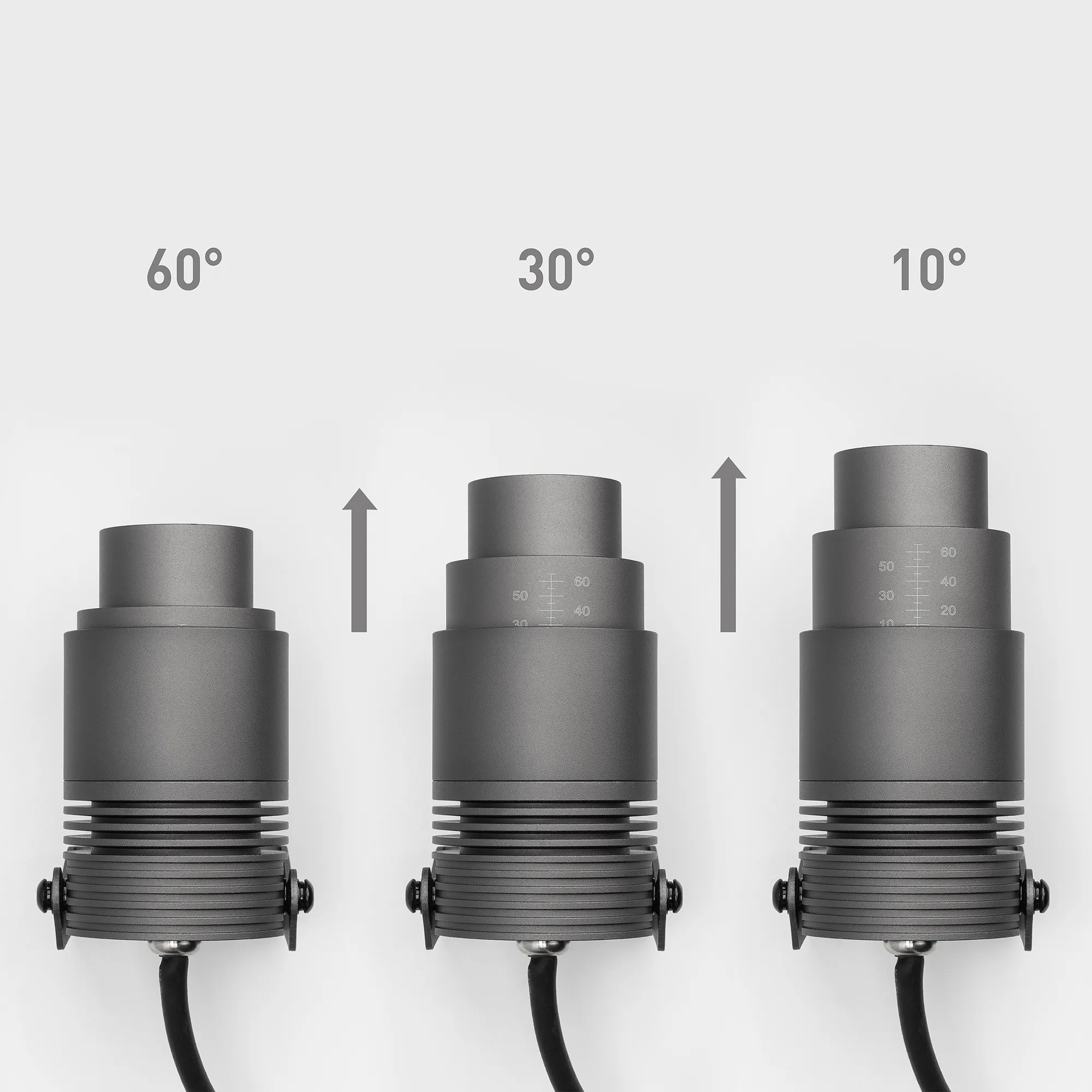 Светильник ALT-RAY-ZOOM-R61-12W Warm3000 (DG, 10-60 deg, 230V) (Arlight, IP67 Металл, 3 года) - Изображение