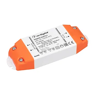 Блок питания ARV-SP-12030-PFC (12V, 2.5A, 30W) (Arlight, IP20 Пластик, 5 лет) - Изображение