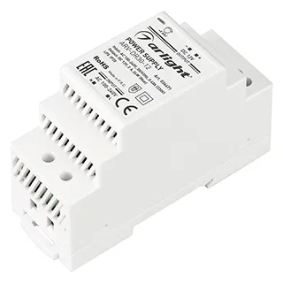 Блок питания ARV-DR30-12 (12V, 2A, 24W) (Arlight, IP20 DIN-рейка) - Изображение