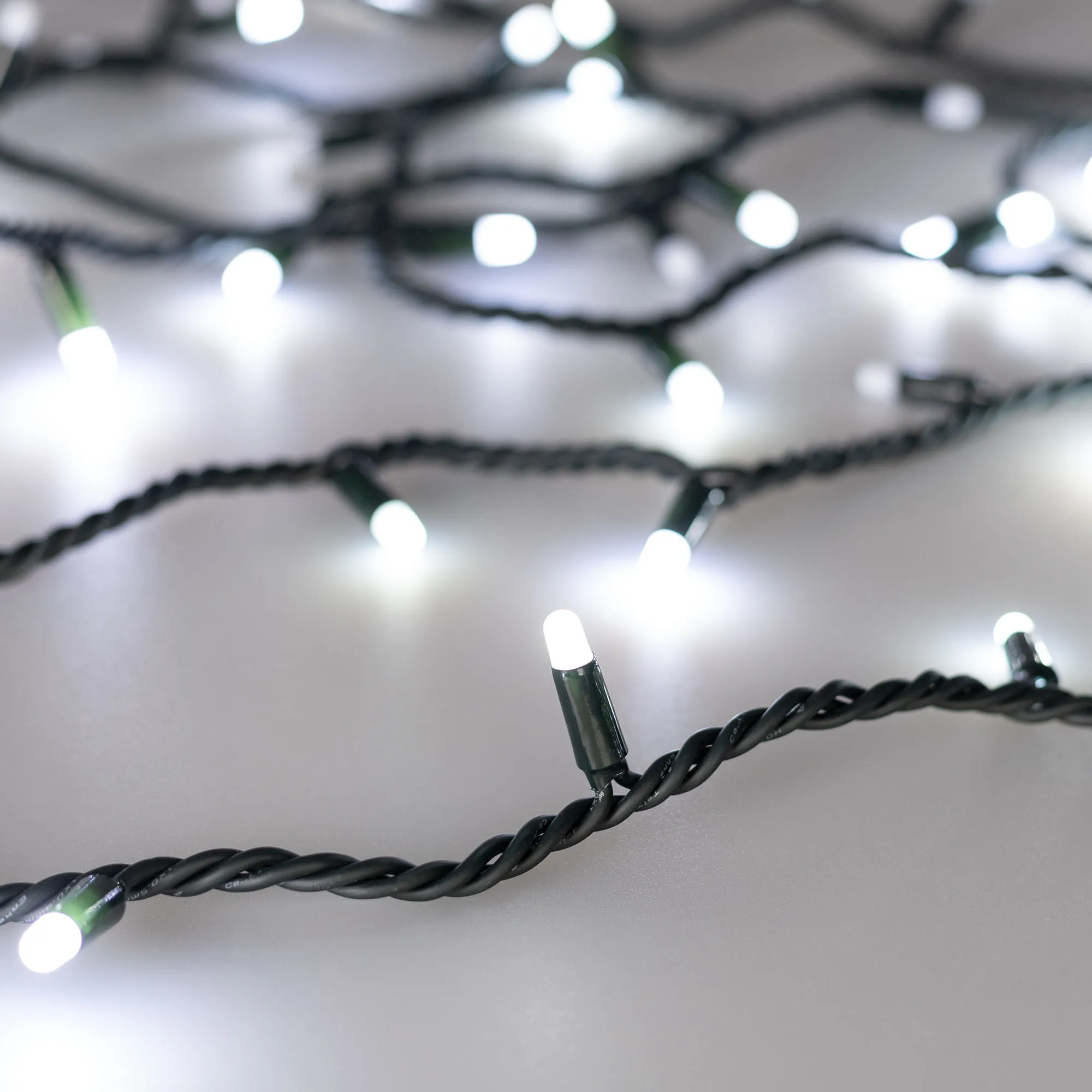 Светодиодная гирлянда ARD-STRING-PRO-1000-GREEN-100LED-MILK-PULSE White (230V, 7W) (Ardecoled, IP65) - Изображение