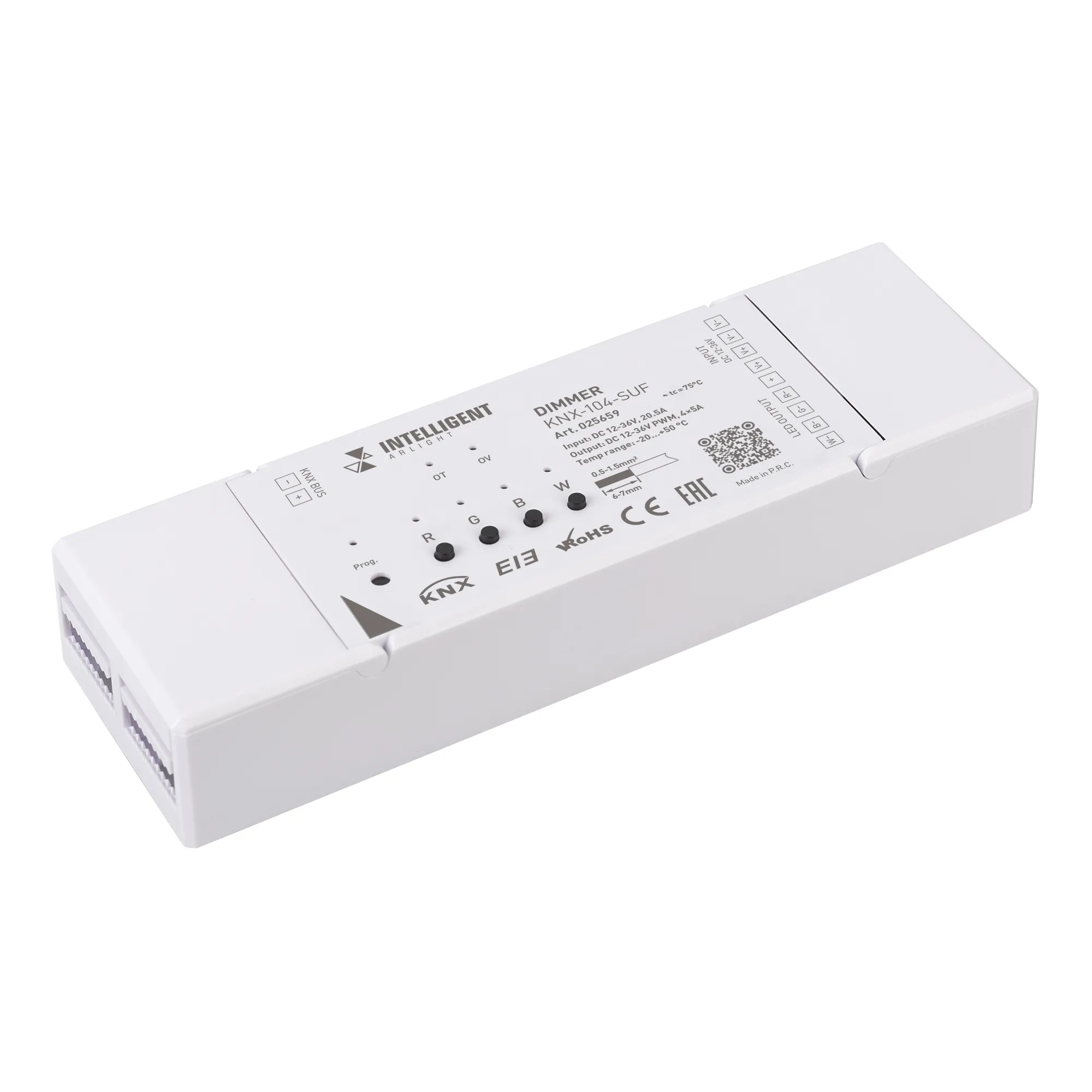 INTELLIGENT ARLIGHT Диммер KNX-104-SUF (12-36V, 4x5A) (IARL, IP20 Пластик, 2 года) - Изображение