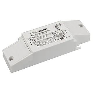 Блок питания ARJ-20-PFC-TRIAC-A (20W, 350-500mA) (Arlight, IP20 Пластик, 5 лет) - Изображение